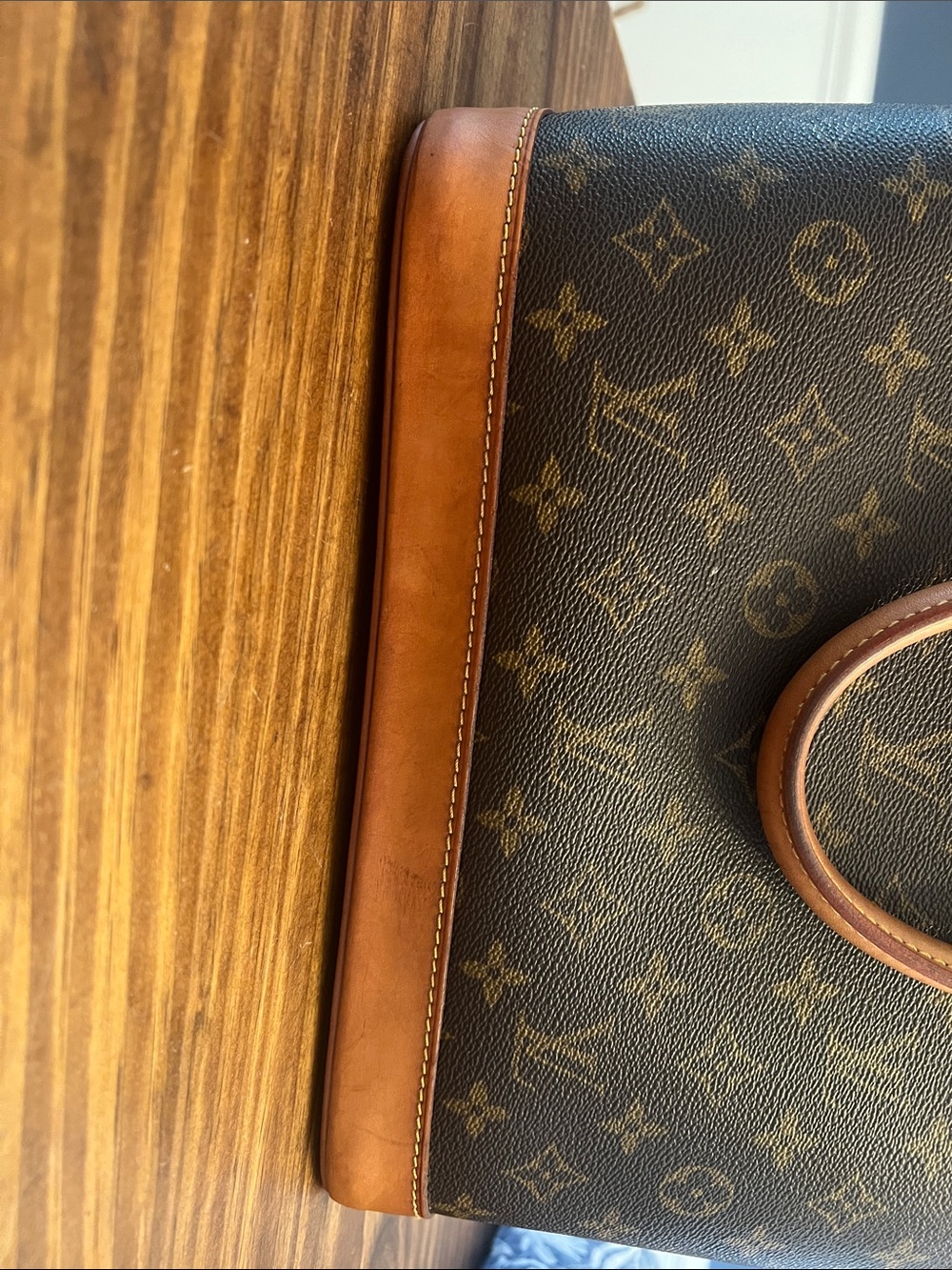 Louis Vuitton Monogram Alma Satchel - Brown/Gold Trim - Picture 5 of 14
